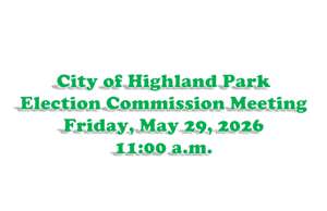 Notice of Election Commission Meeting