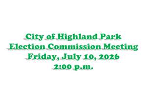 Notice of Election Commission Meeting