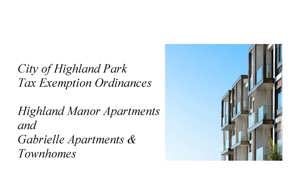Tax Exemption Ordinances