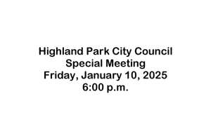 Special Council Meeting Friday, January 10, 2025 6:00 p.m.