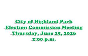 Notice of Election Commission Meeting