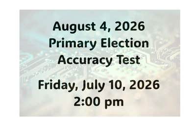 Notice of Election Accuracy Test
