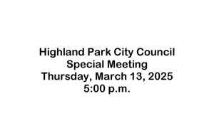 Special Council Meeting Thursday, March 13, 2025 5:00 p.m.